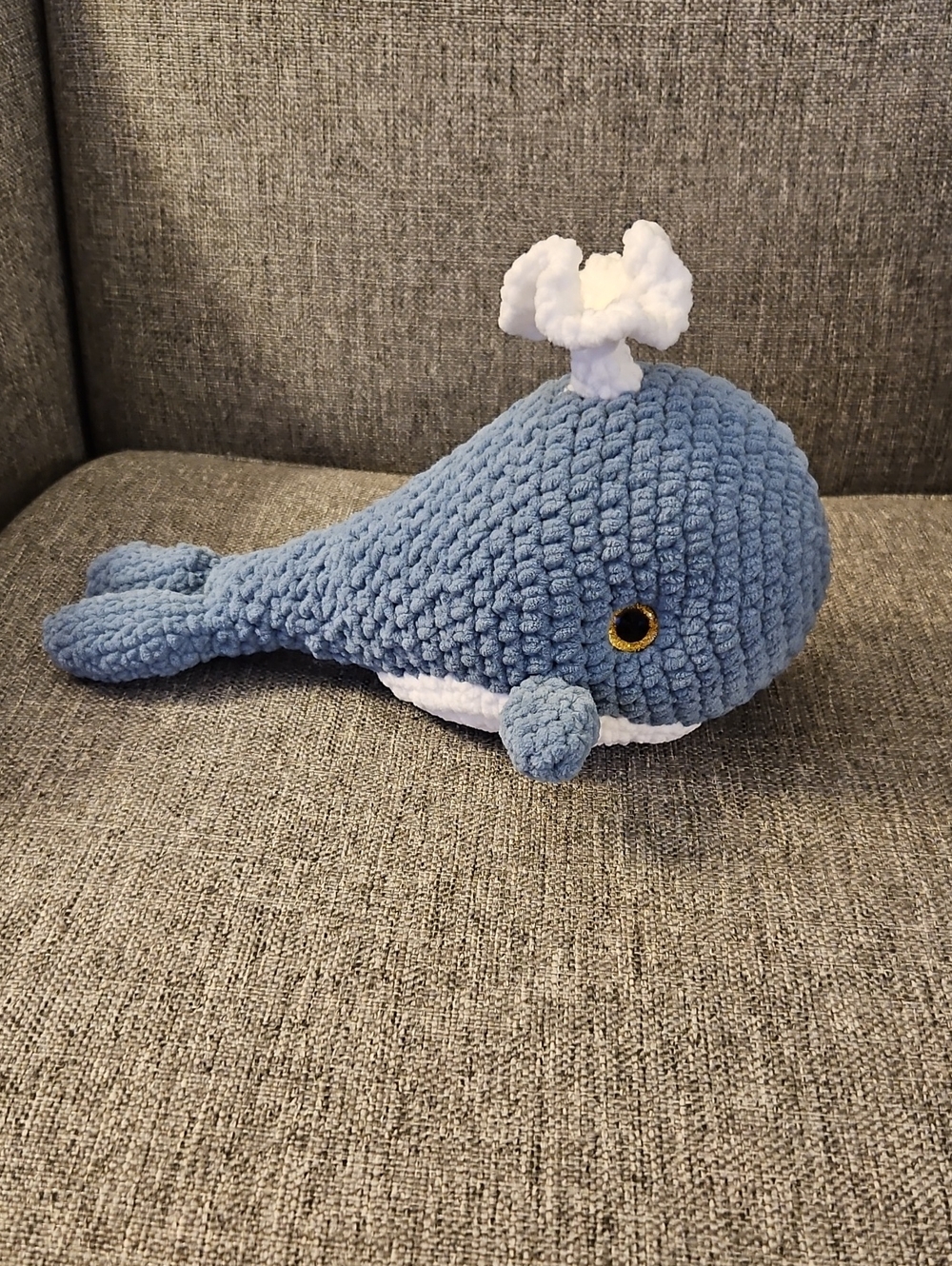 Crochet Amigurumi Whale - Handmade
